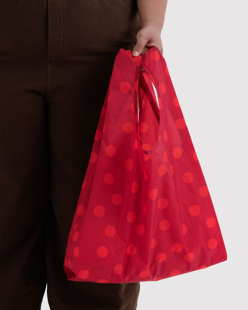 Standard Baggu Reusable Shopping Bag - Red Polka Dot