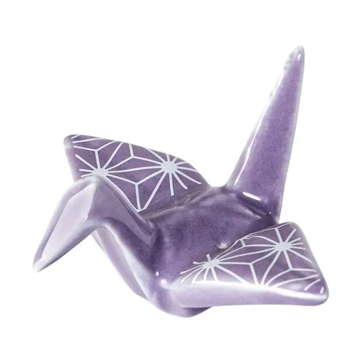 Origami Crane Porcelain Chopsticks Rest