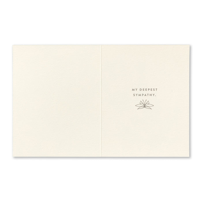 Sympathy Greeting Card - They Were Everything. Interior Message: My Deepest Sympathy.