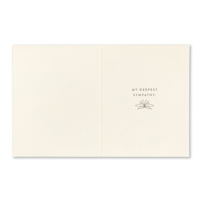 Sympathy Greeting Card - They Were Everything. Interior Message: My Deepest Sympathy.