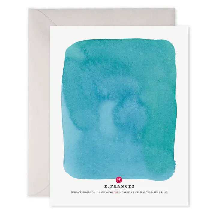 Colorful Watercolor Thank You Greeting Card