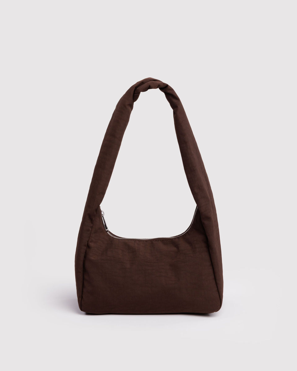 Small Nylon Meringue Bag - Coffee