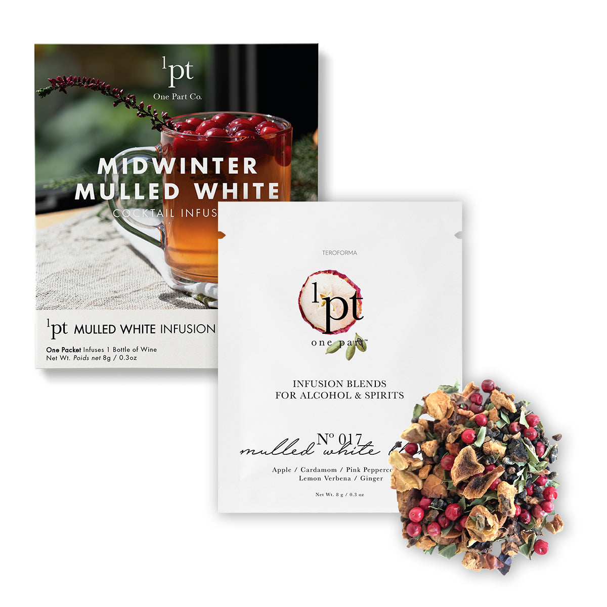 Midwinter Mulled White - All Natural Botanicals Easy Cocktail Infusion Pack