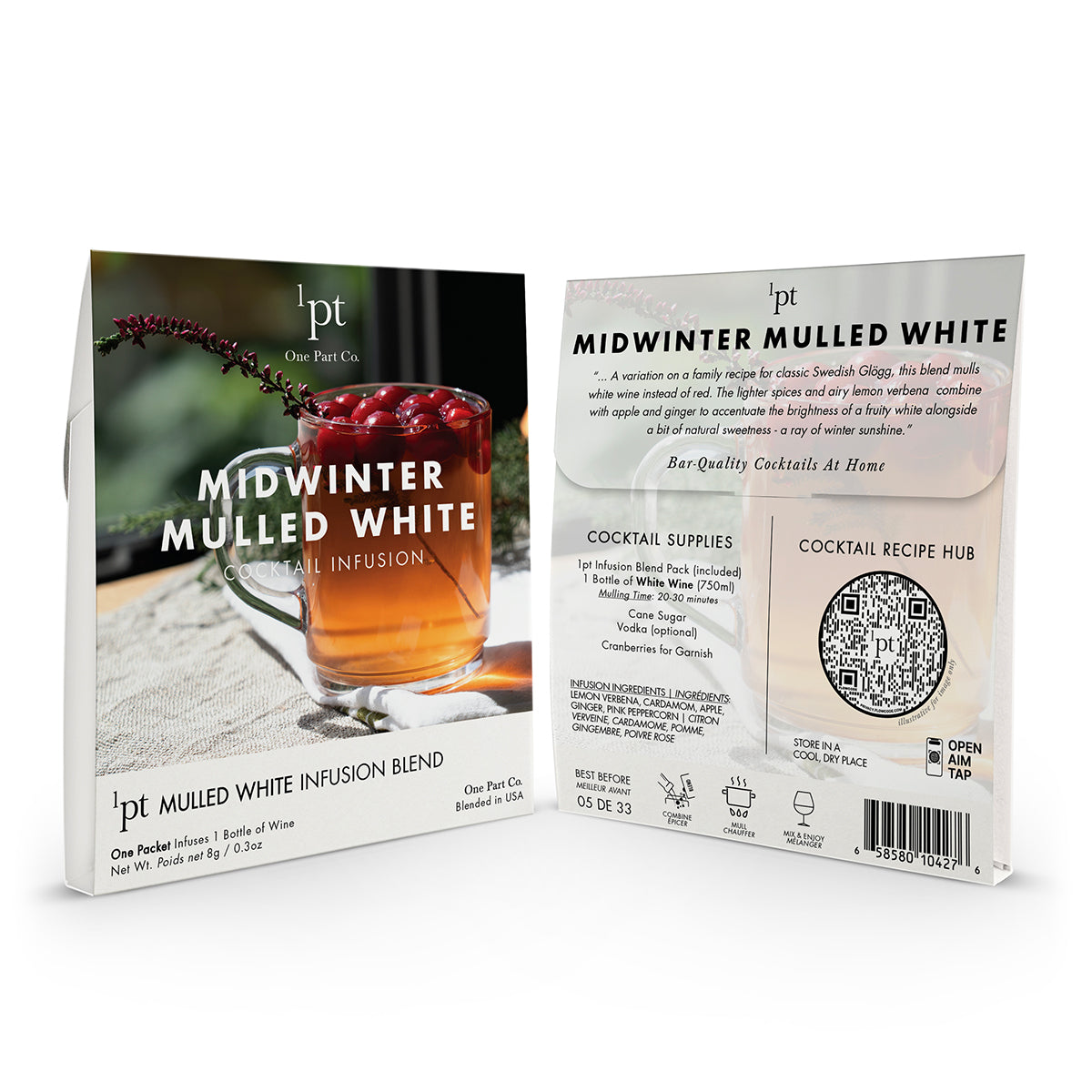 Midwinter Mulled White - All Natural Botanicals Easy Cocktail Infusion Pack