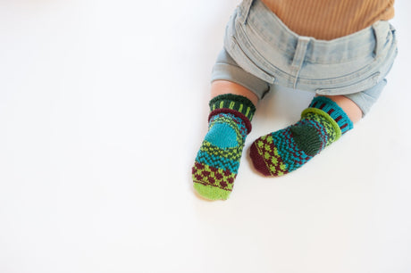 Colorful Mismatched Cotton Crochet Baby Socks Junebug Lifestyle