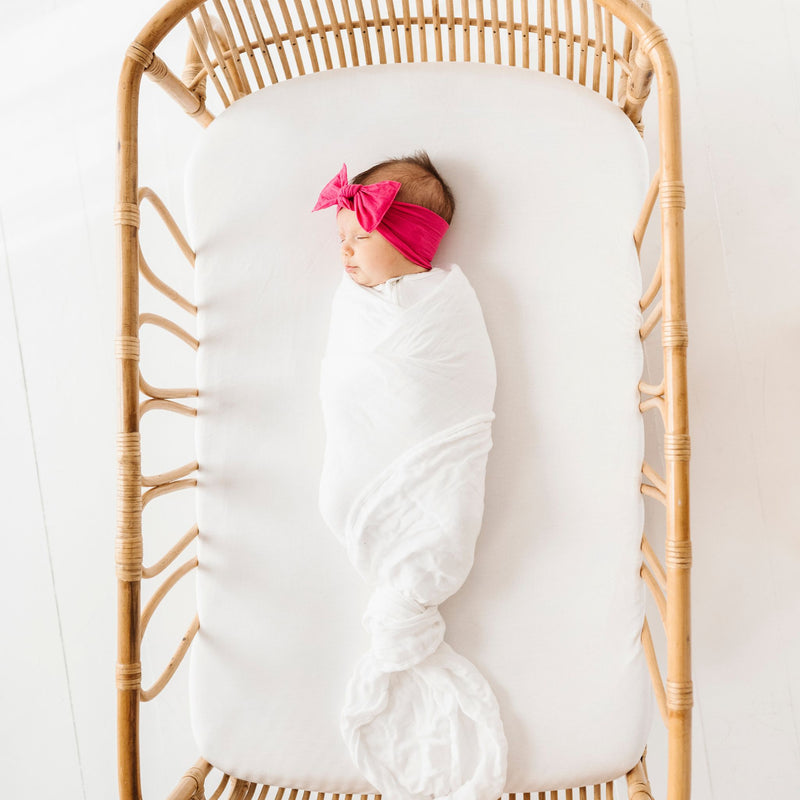 Classic Knot Baby Headband - Hot Pink