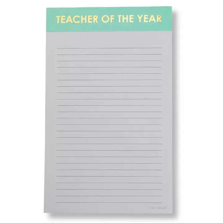 Lined Notepad - Teacher of the Year