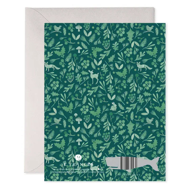 Winter Forest Christmas New Year Card