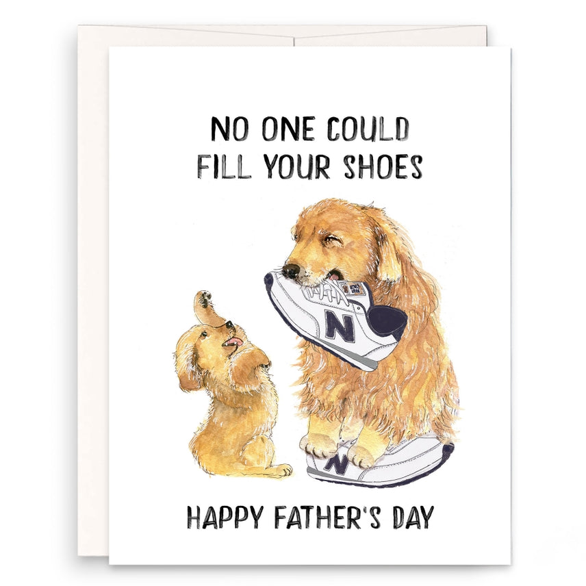 Dog Themed Illustrated Father's Day Greeting Card