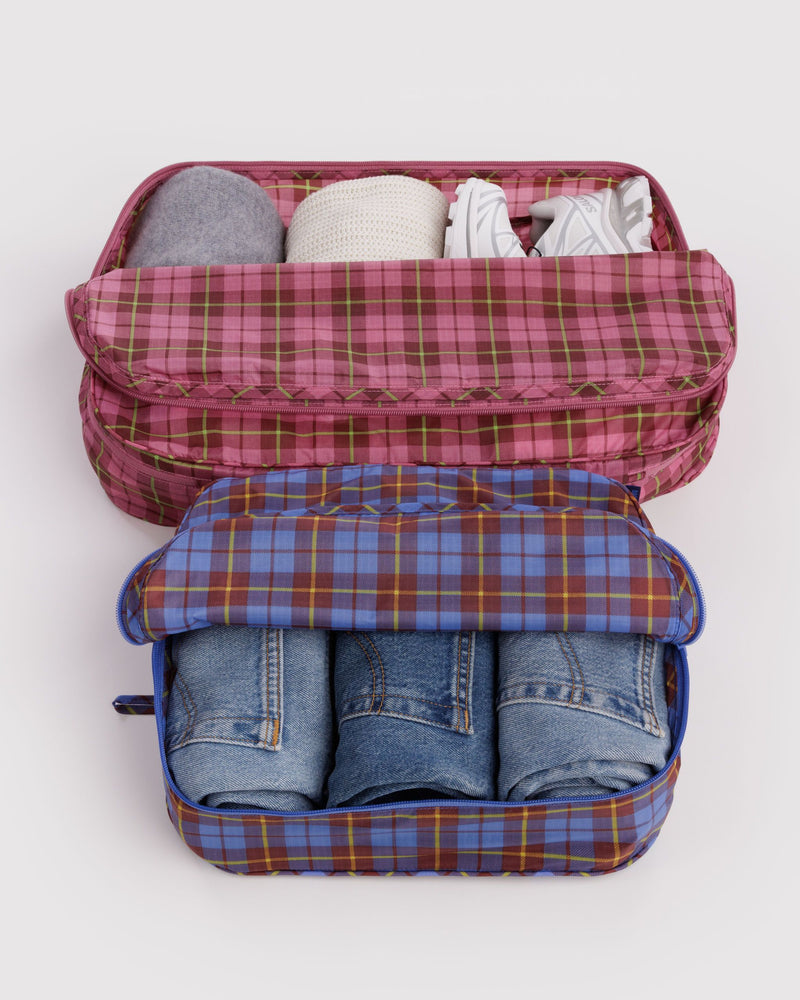 Large Packing Cube Set - Check Mix