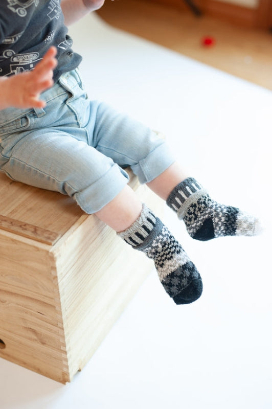 Colorful Mismatched Cotton Crochet Baby Socks Moonlight Lifestyle
