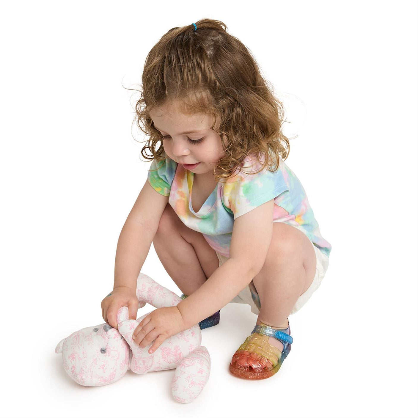 Animal Toile Patterned Teddy Bear