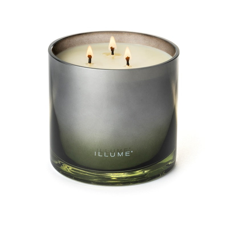Statement Glass Triple Wick Lidded Candle Blackberry Absinthe Lifestyle