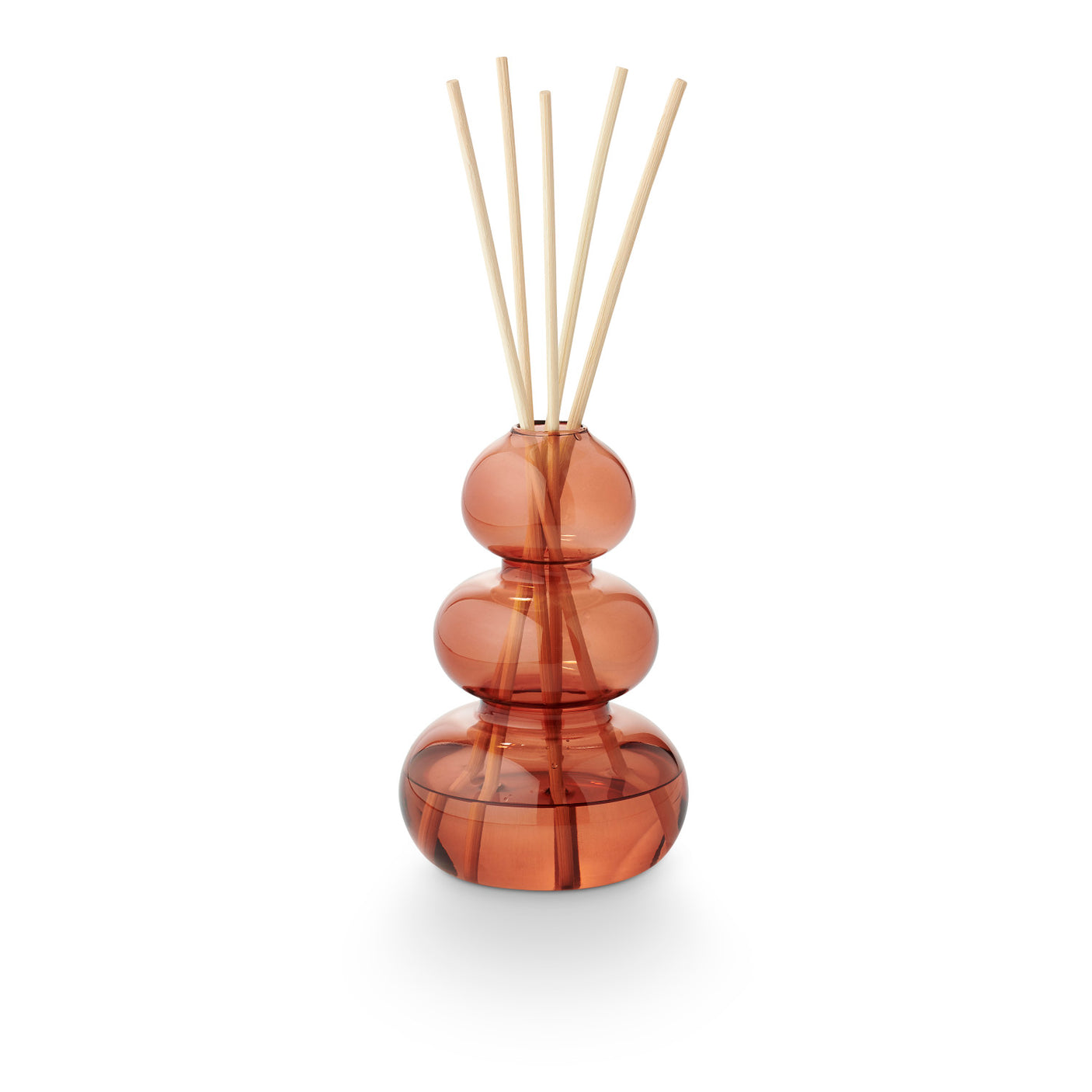 Memories of Brandied Pear Amber Glass Bubble Christmas Reed Diffuser