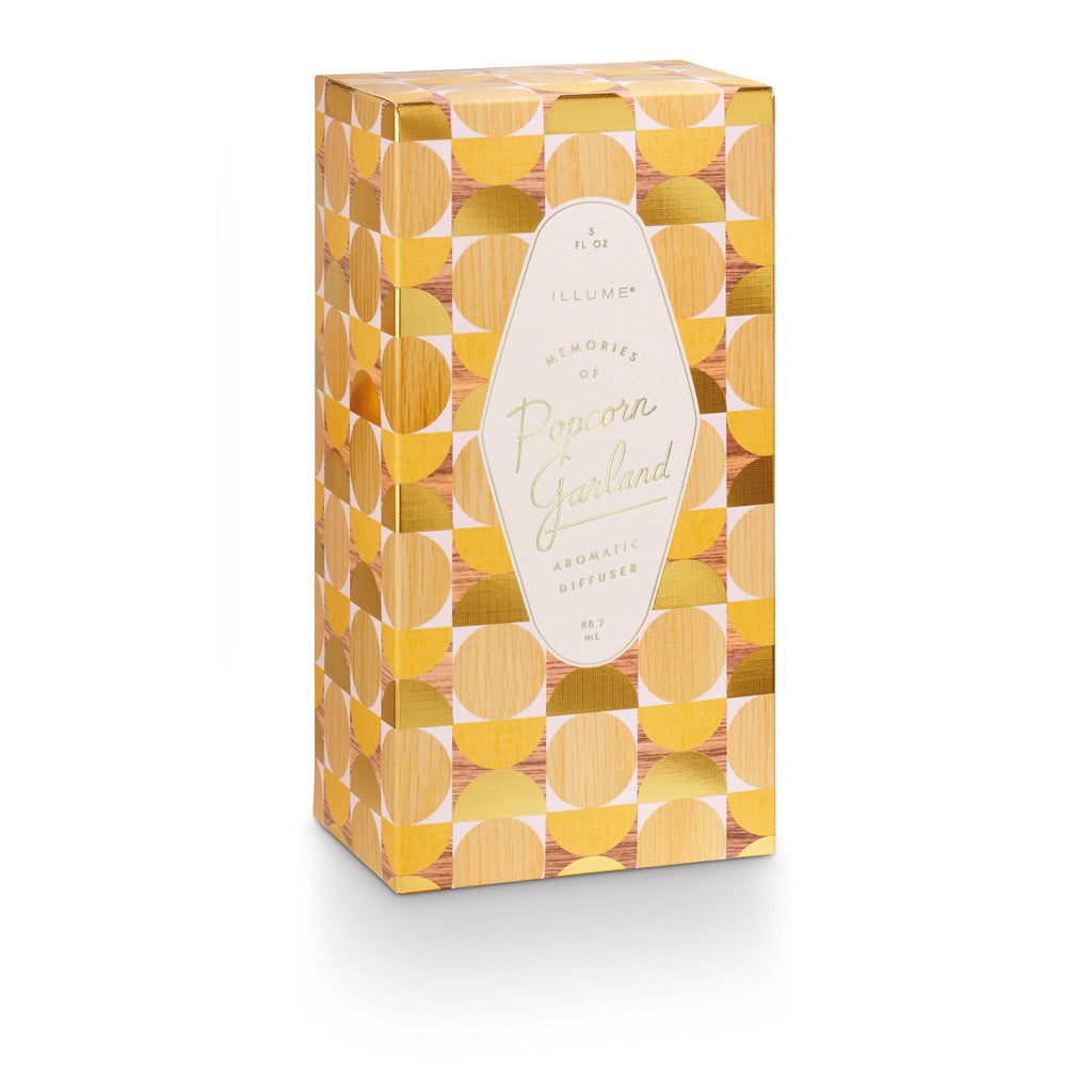 Memories of Popcorn Garland Pink Glass Bubble Christmas Reed Diffuser