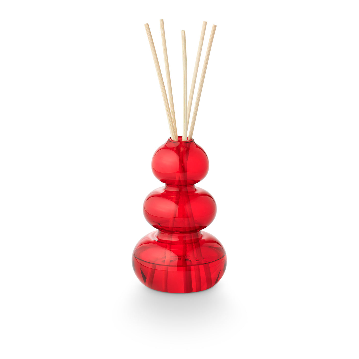 Memories of Mistletoe Kisses Red Glass Bubble Christmas Reed Diffuser