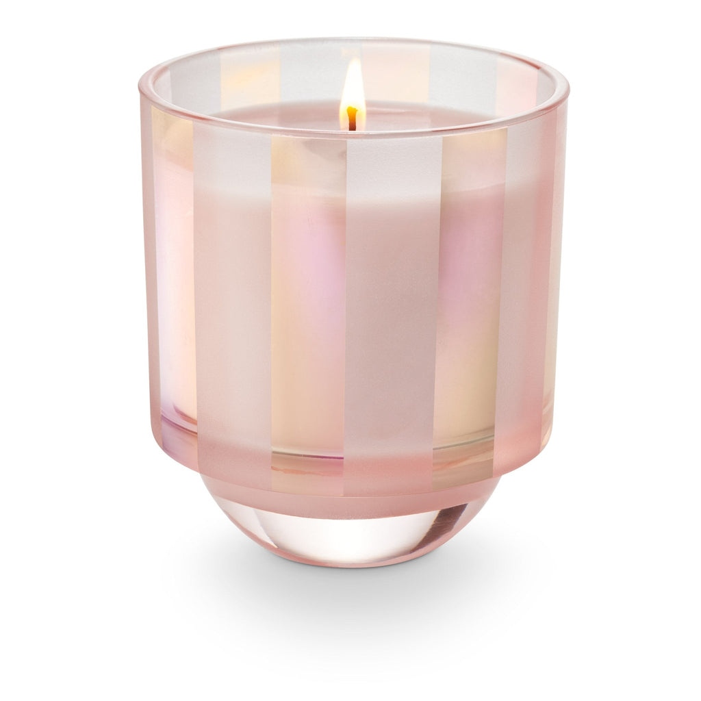Memories of Popcorn Garland Iridescent Striped 9.3 oz Christmas Soy Candle