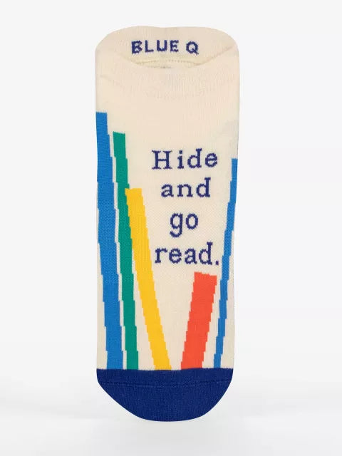 Hide & Read Sneaker Socks - S/M