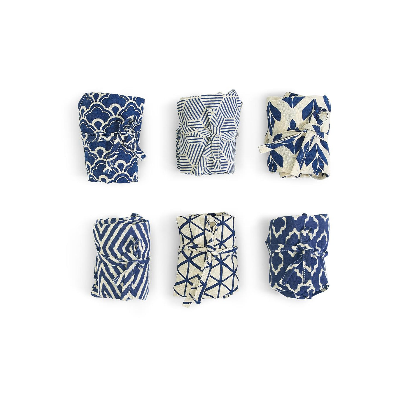 Indigo Inspired Cotton Market Tote Bag