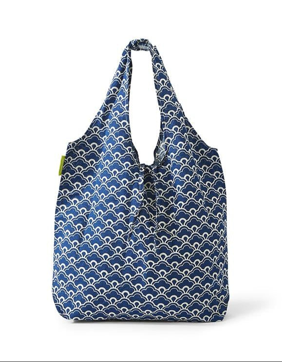 Indigo Inspired Cotton Market Tote Bag