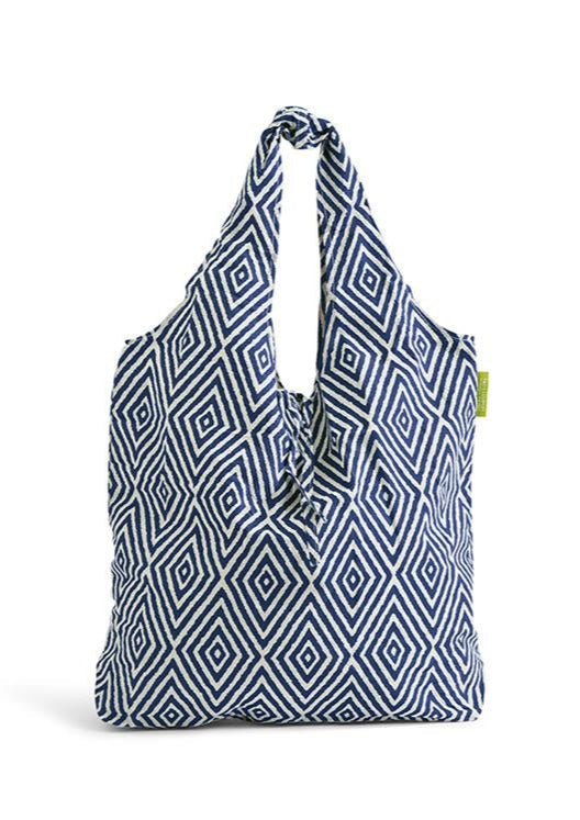 Indigo Inspired Cotton Market Tote Bag