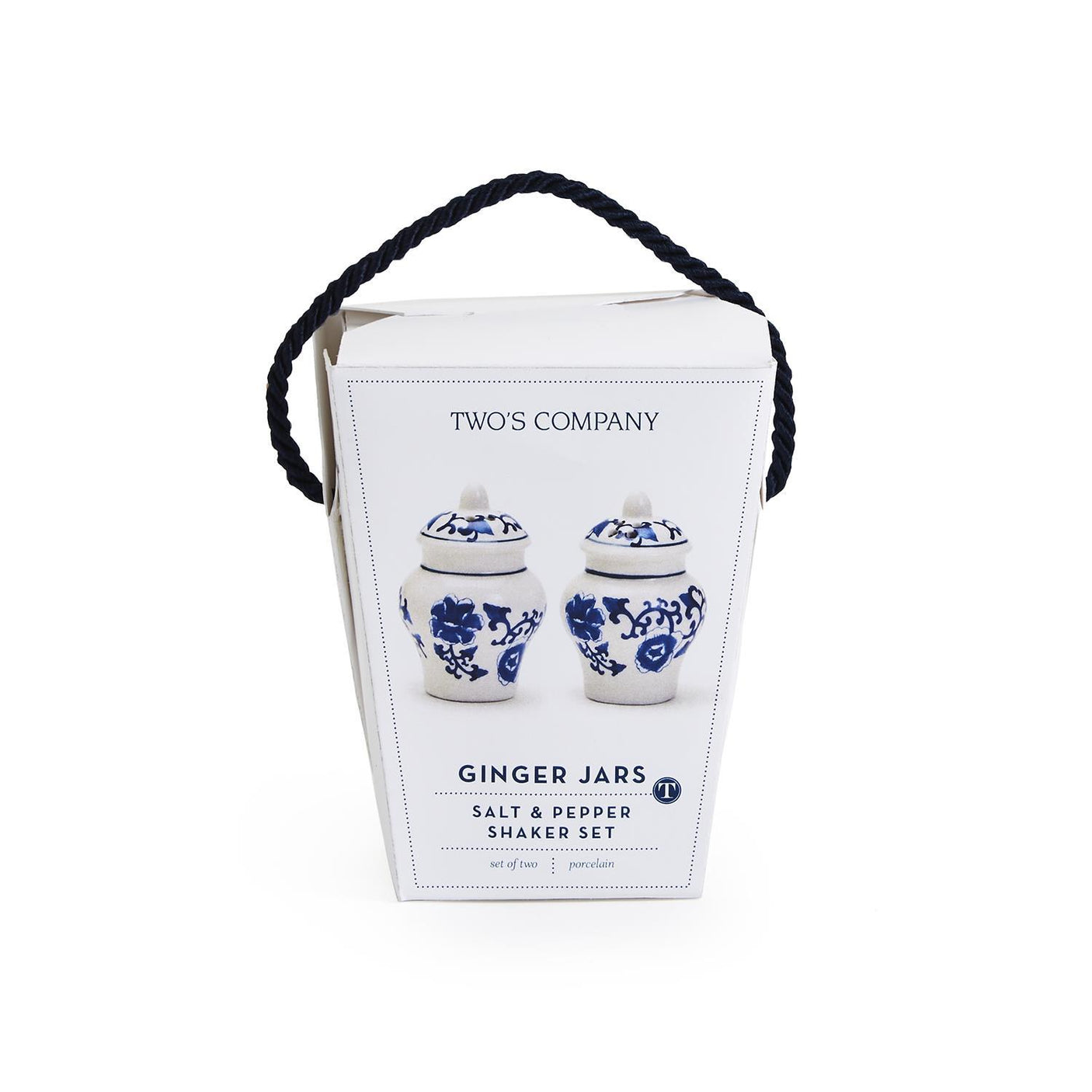 Blue & White Mini Ginger Jar Salt & Pepper Shaker Boxed Gift Set