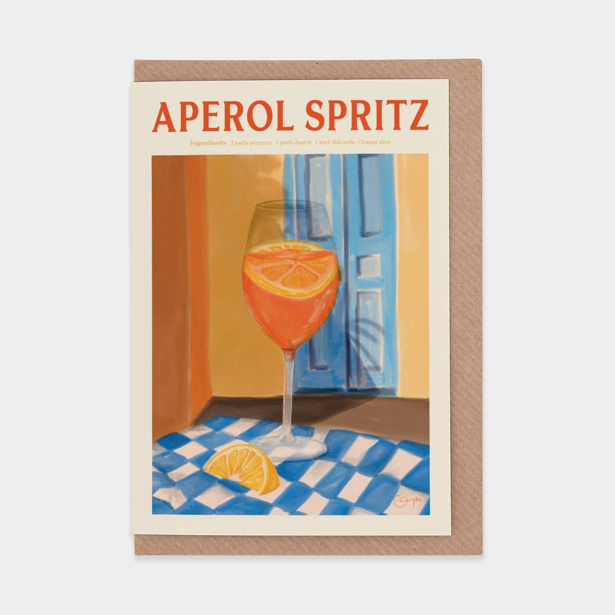 Aperol Spritz Cocktail Everyday Greeting Card
