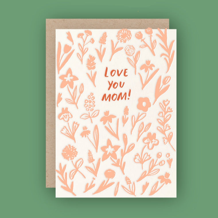 Letterpress Mother's Day Greeting Card