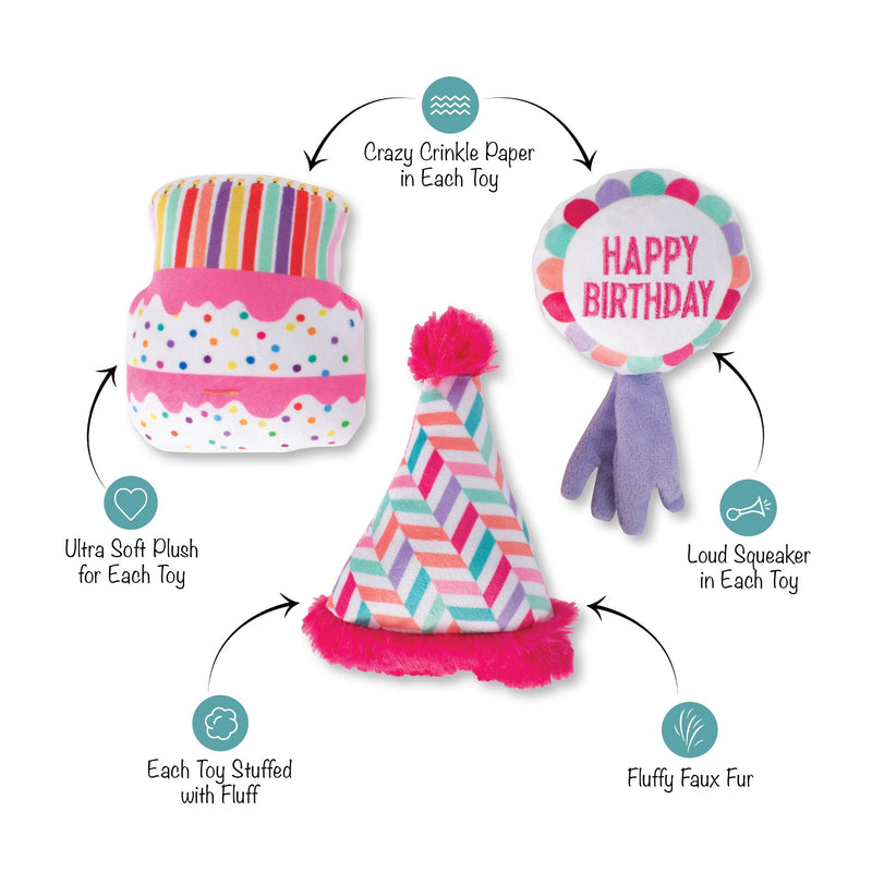 Can I Get A Woof-Woof Small Dog Birthday 3 Piece Toy Set
