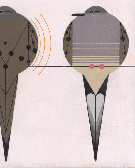 Charley Harper: Lovey Dovey Bookmark
