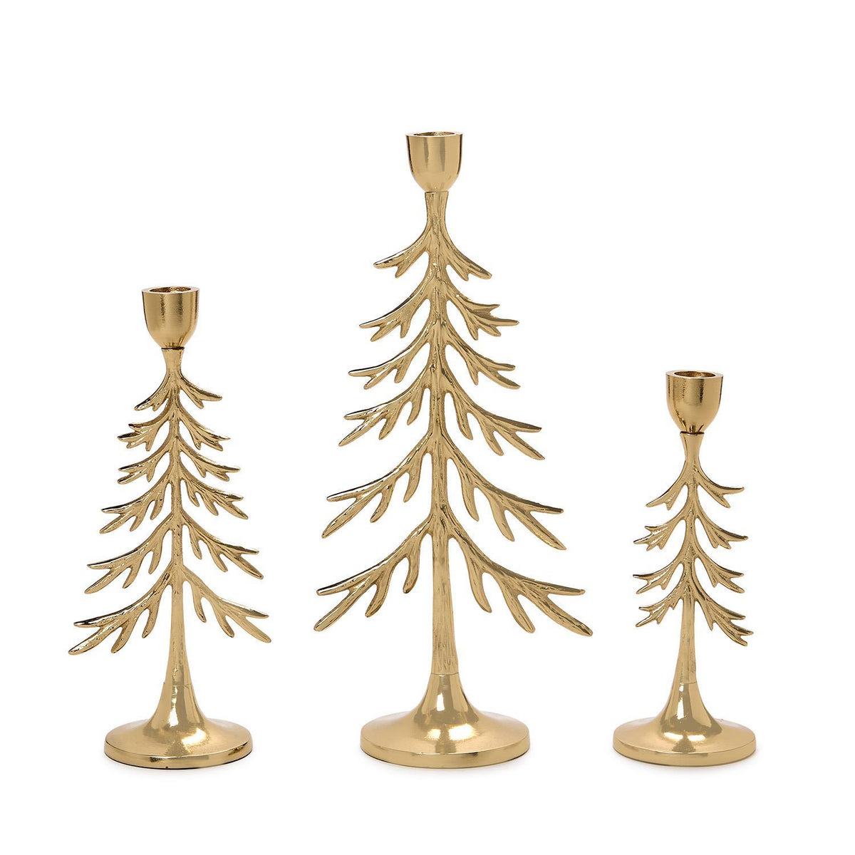 Gold Evergreen Taper Holder