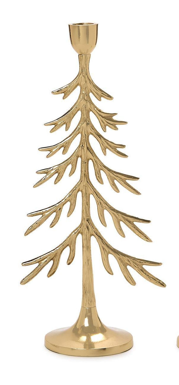 Gold Evergreen Taper Holder