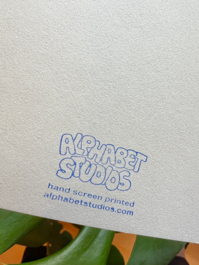Screen Printed Mother's Day Greeting Card