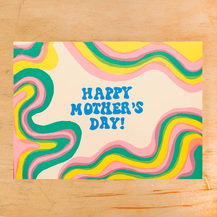Screen Printed Mother's Day Greeting Card