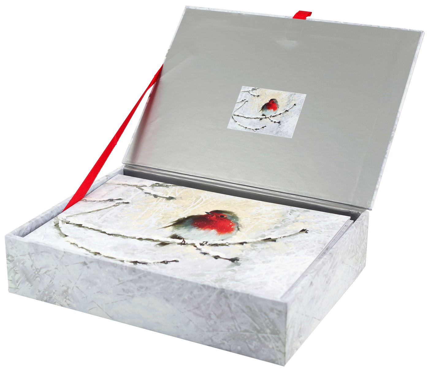 English Robin in Winter Deluxe Boxed Holiday Cards