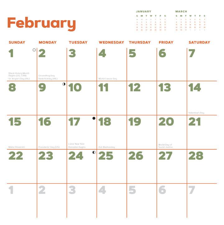 2026 Wall Calendar: Catffirmations