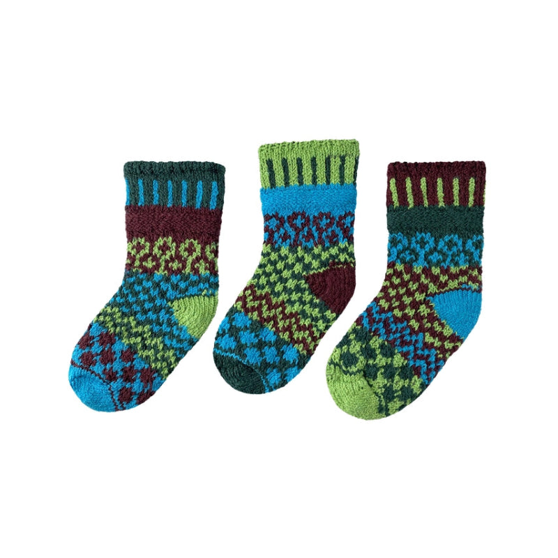 Colorful Mismatched Cotton Crochet Baby Socks Junebug