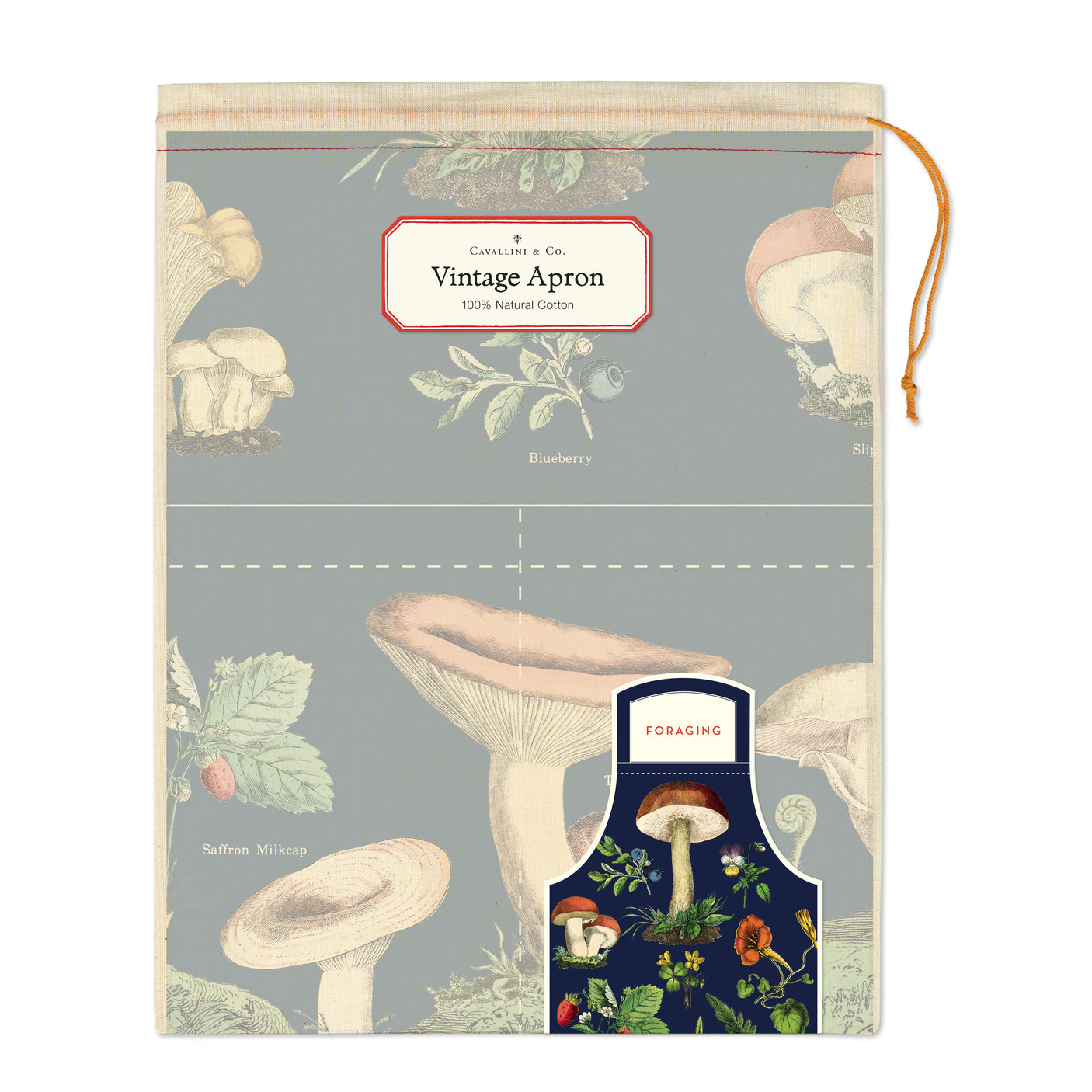 Vintage-Style Apron - Foraging