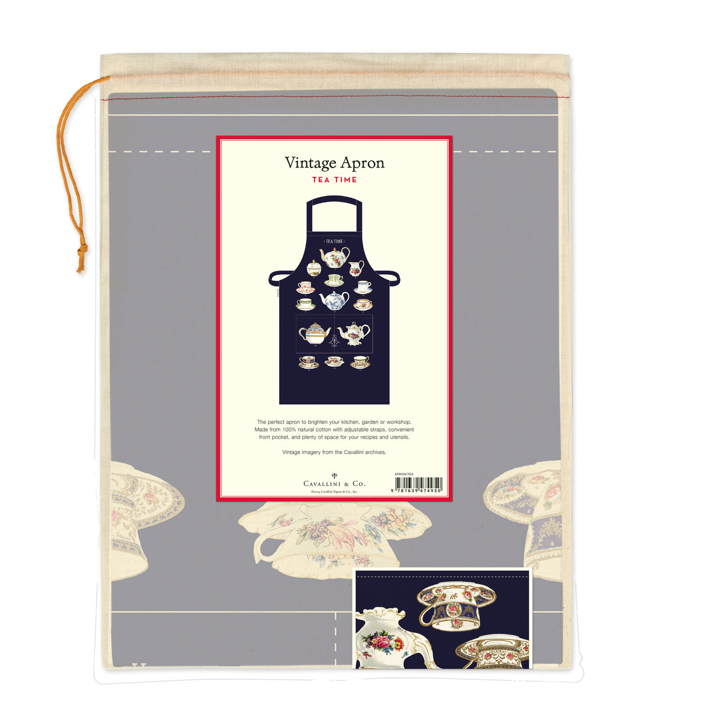 Tea Time Vintage-Style Apron