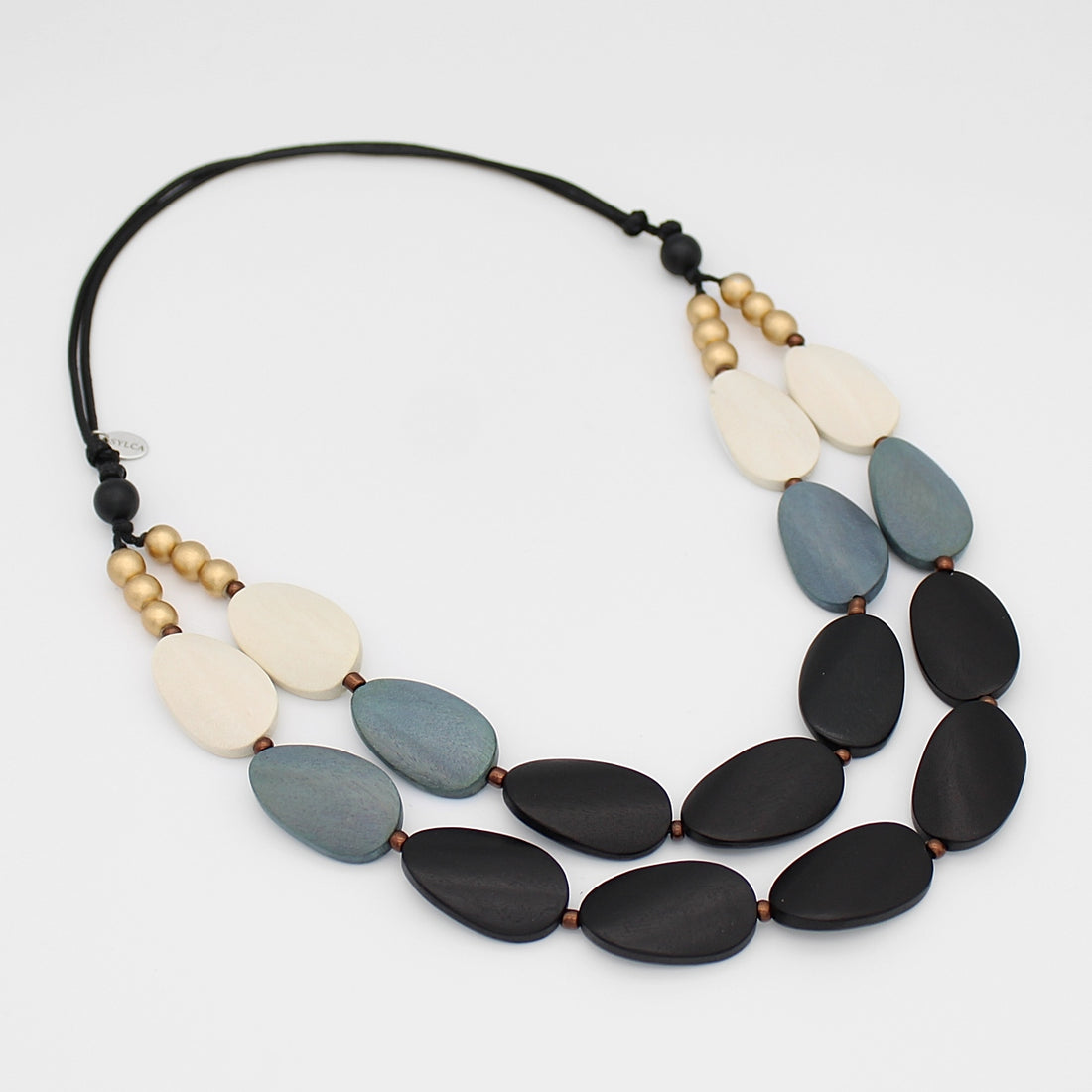 Grayscale Layered Gracie Necklace