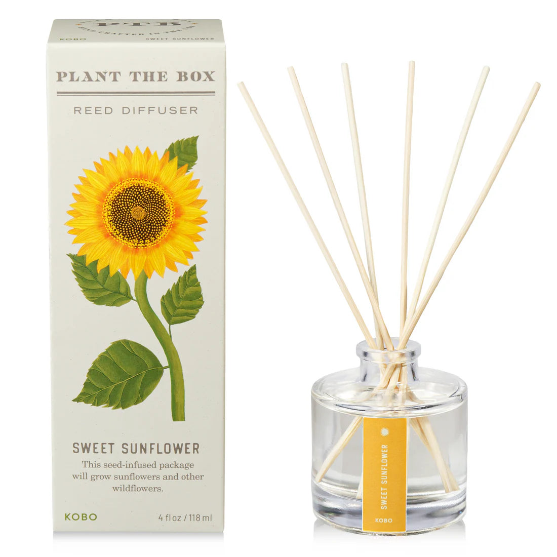 Sweet Sunflower - Plant The Box Scented Reed Diffuser