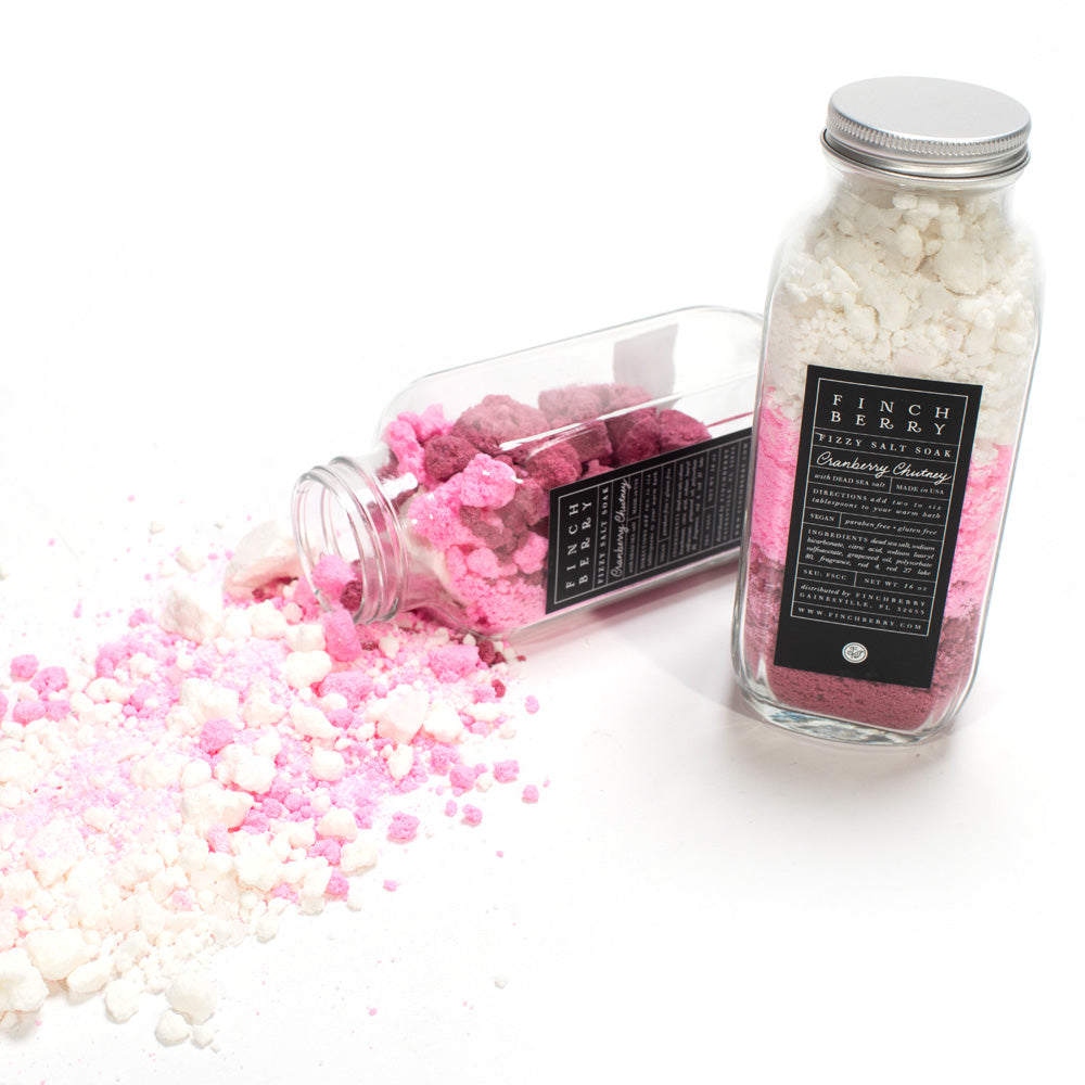 Fizzy Salt Bath Soak Cranberry Chutney Lifestyle