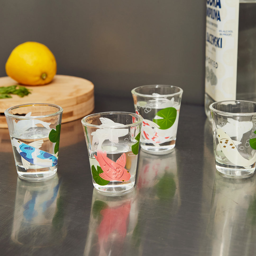 Koi Fish Morph Heavy Duty Shot Glasses - Hello World Modern Mercantile