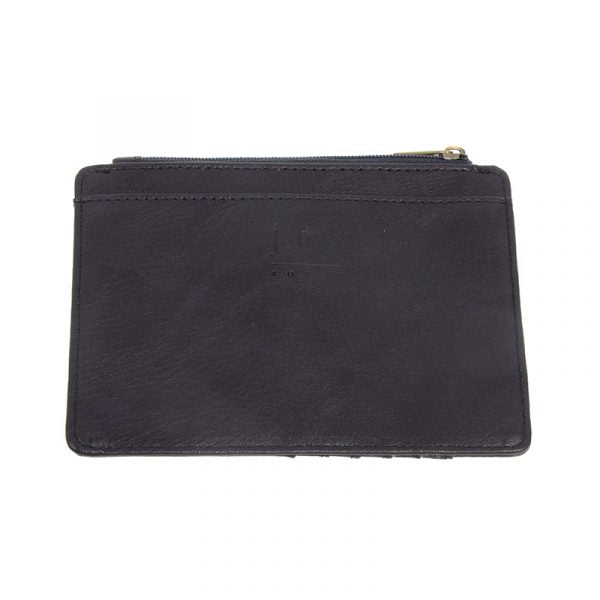 Vegan Leather Penny Mini Travel Wallet - Midnight Blue