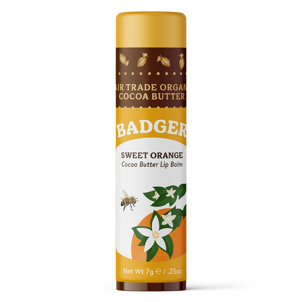 Natural Cocoa Butter Lip Balm - Sweet Orange