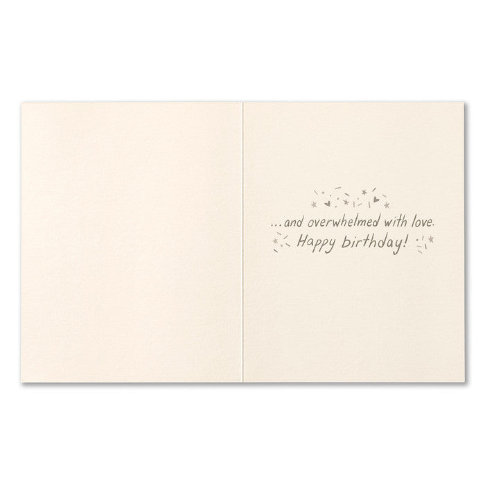 Birthday Greeting Card - May You Be Covered in Sprinkles. Interior Message: ...and overwhelmed with love. Happy Birthday!