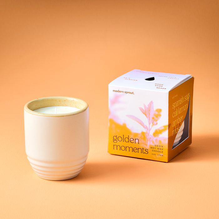 Garden Vibes Soy Candle - 2-in-1 Planter & Candle Gift Set - Hello World Modern Mercantile