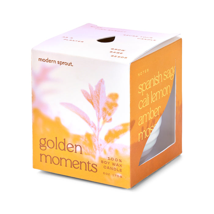 Garden Vibes Soy Candle - 2-in-1 Planter & Candle Gift Set - Hello World Modern Mercantile