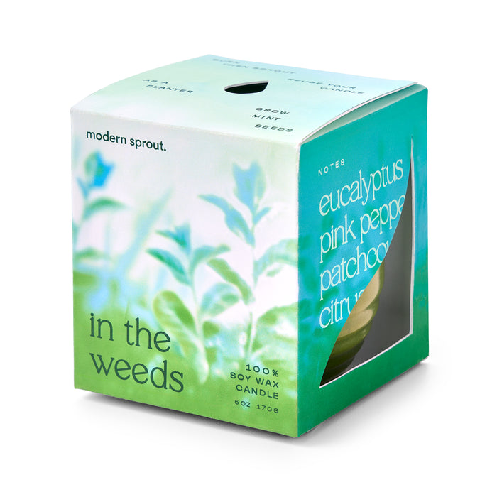 Garden Vibes Soy Candle - 2-in-1 Planter & Candle Gift Set - Hello World Modern Mercantile