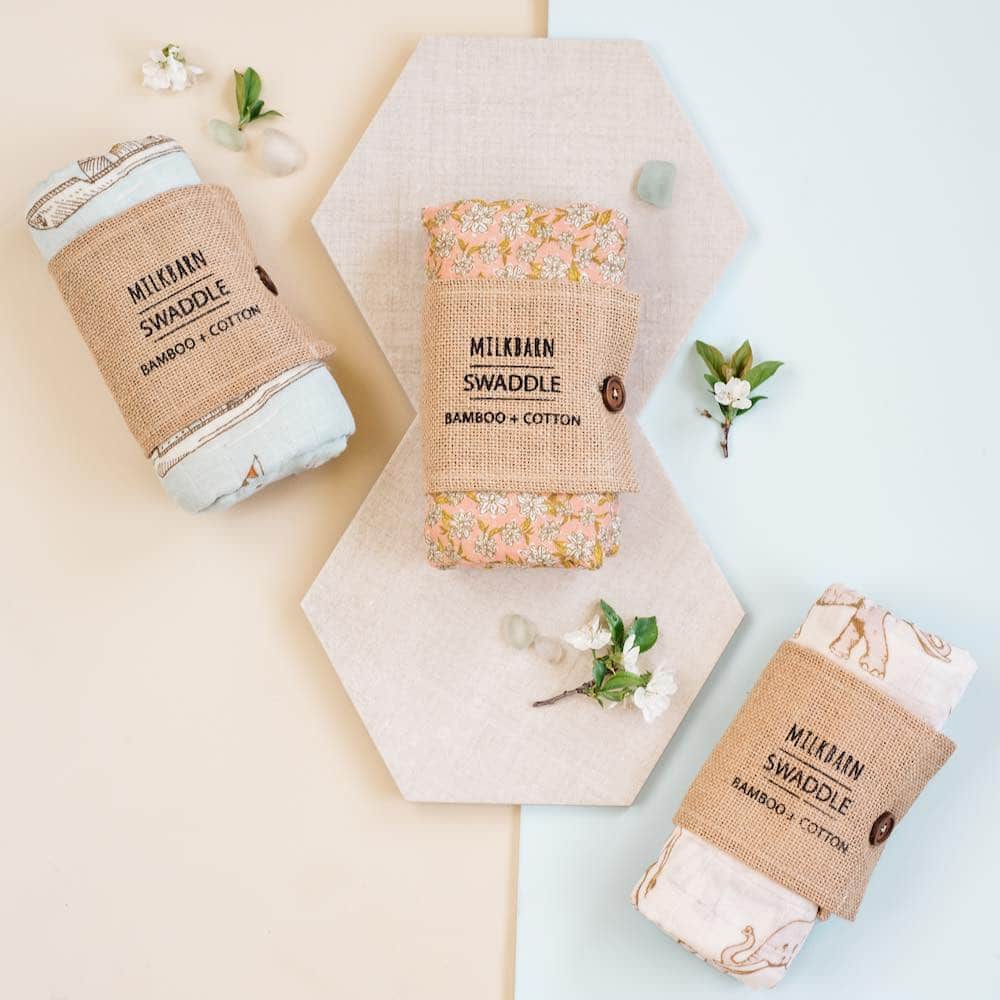 Bamboo Muslin Swaddle Blanket Packaging